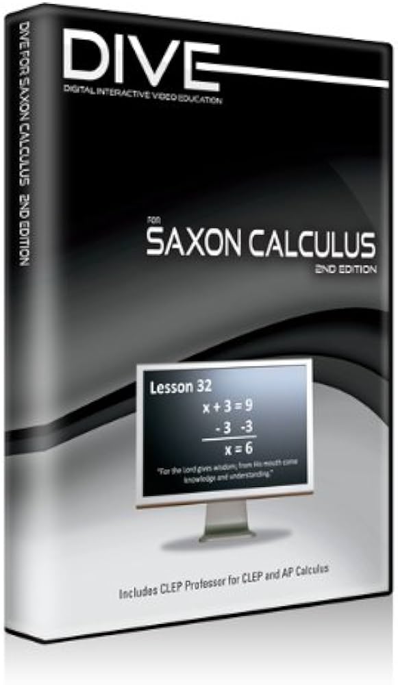 Saxon Calculus Complete Kit with Solutions Manual & DIVE CD (G189)
