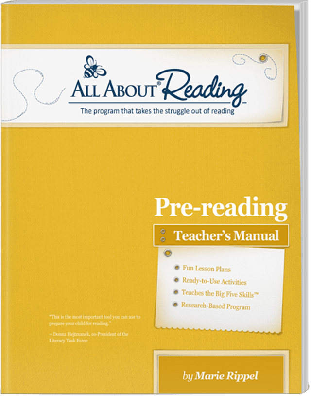 All About Reading Pre-Reading Teacher's Manual (E333)