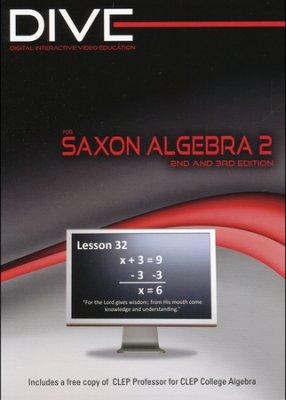 Saxon Math Algebra 2 Complete Kit with Solution Manual & DIVE CDs (G186)