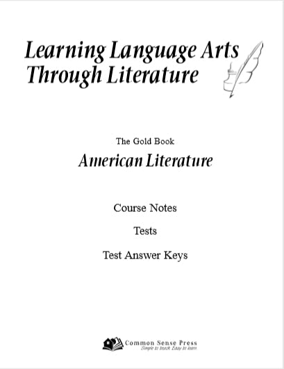 LLATL Gold American Literature - Course Notes & Unit Tests