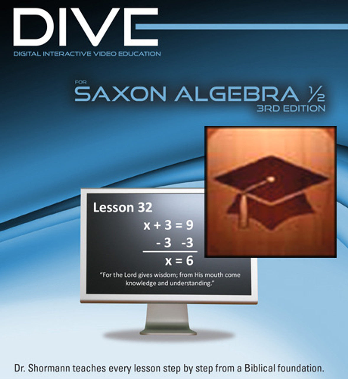 Saxon Math Algebra 1/2 Complete Kit with Solutions Manual & DIVE CD (G184)