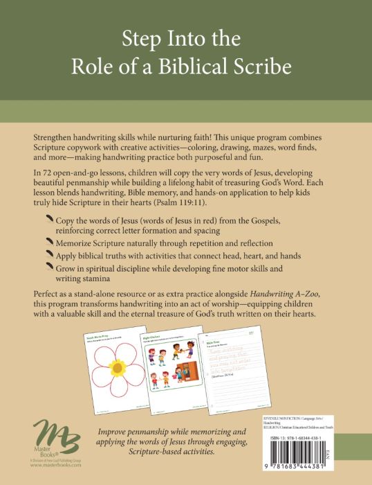 Little Scribes: Practicing Penmanship with Scripture (C417)