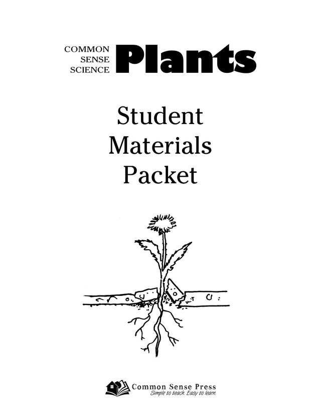 Common Sense Science Plants Materials Packet (H463)