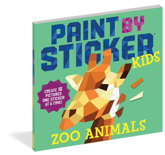 Paint by Sticker Kids: Zoo Animals (L306)