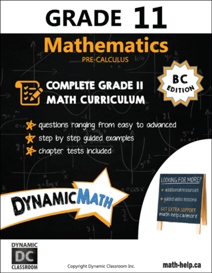 Dynamic Math Grade 11 Workbook (BC) (G211BC)