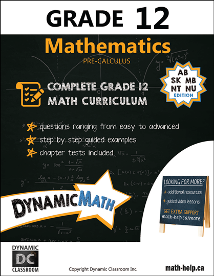 Dynamic Math Grade 12 Workbook (Western Provinces) (G212WE)