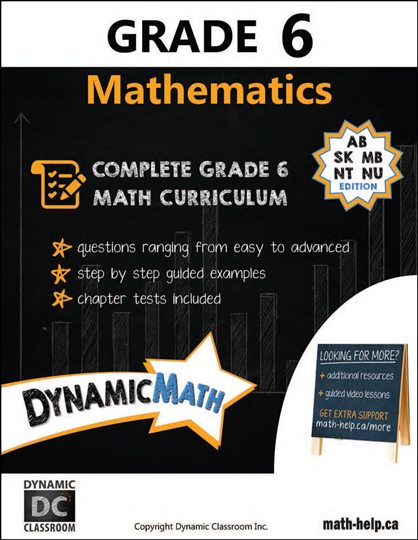 Dynamic Math Grade 6 Workbook & Video Subscription (Western Provinces) (G226WE)