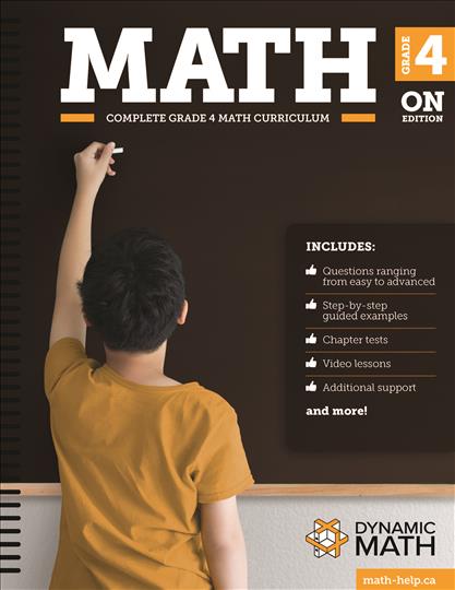 Dynamic Math Grade 4 Workbook & Video Subscription (Ontario) (G224ONT)