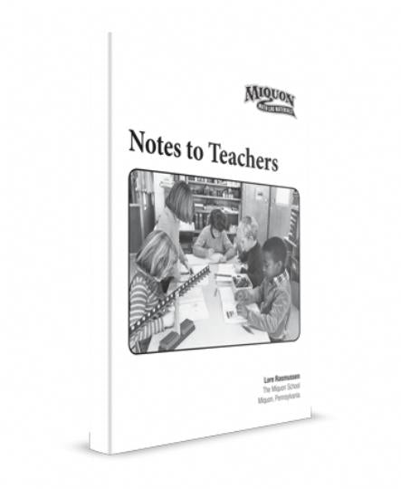 Notes to Teachers (G168)