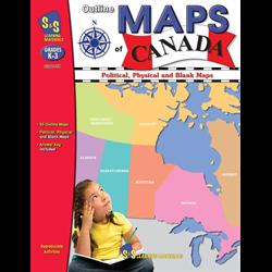 Outline Maps of Canada Grade K-3 (J603)