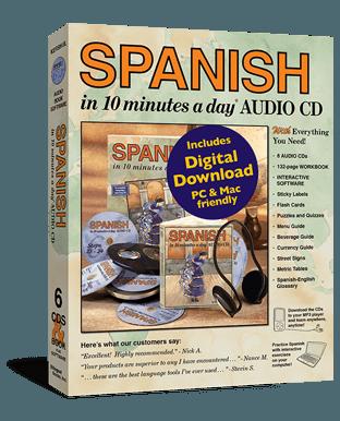 SPANISH in 10 minutes a day - AUDIO CD (F362)
