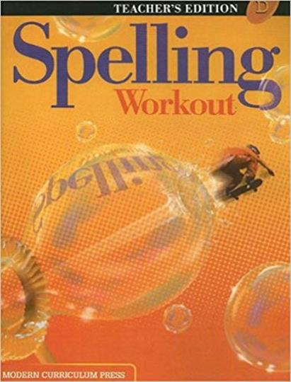 Spelling Workout D Teacher's Guide (C604)