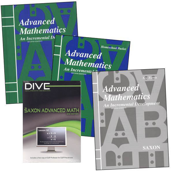 Saxon Advanced Math Complete Kit with DIVE CD (G187)