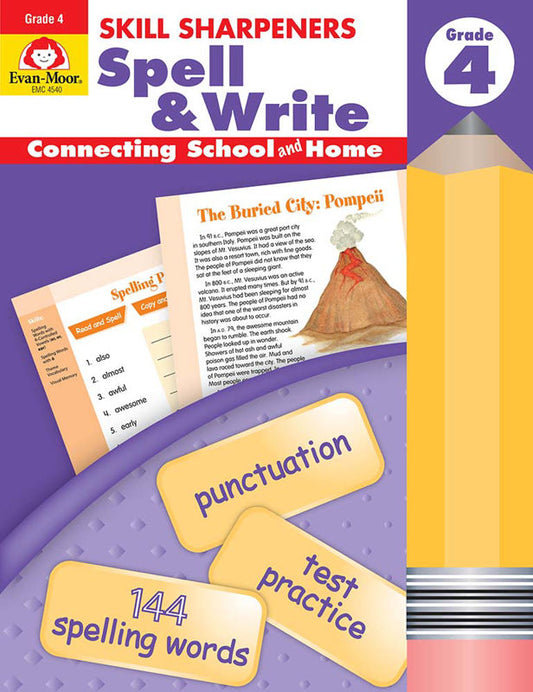 Skill Sharpeners: Spell & Write, Grade 4 (EMC4540)