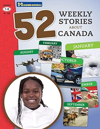 52 Weekly Stories About Canada Grade 7-8 (C664)