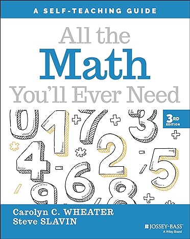 All the Math You'll Ever Need: A Self-Teaching Guide (3RD ed.) (G526)