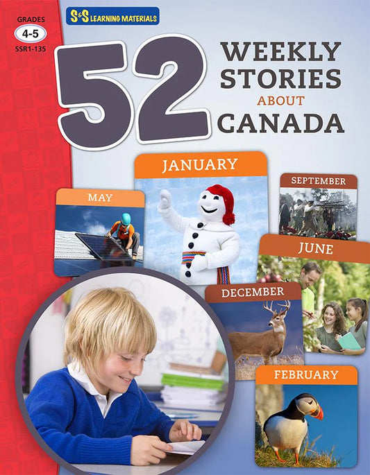 52 Weekly Stories About Canada Grade 4-5 (C661)