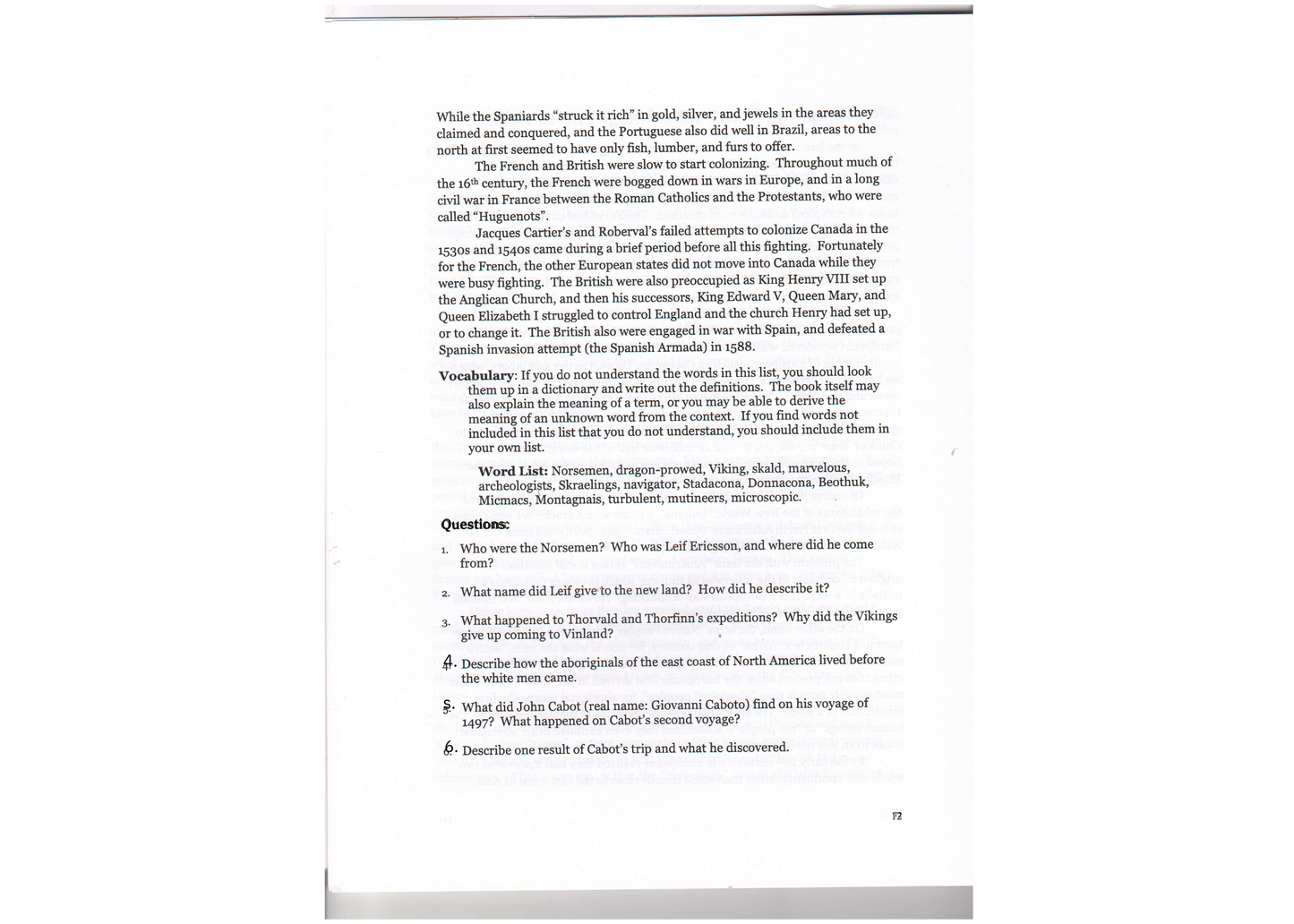 Canada, Our Story - Study Guide to the Story Of Canada (J461)