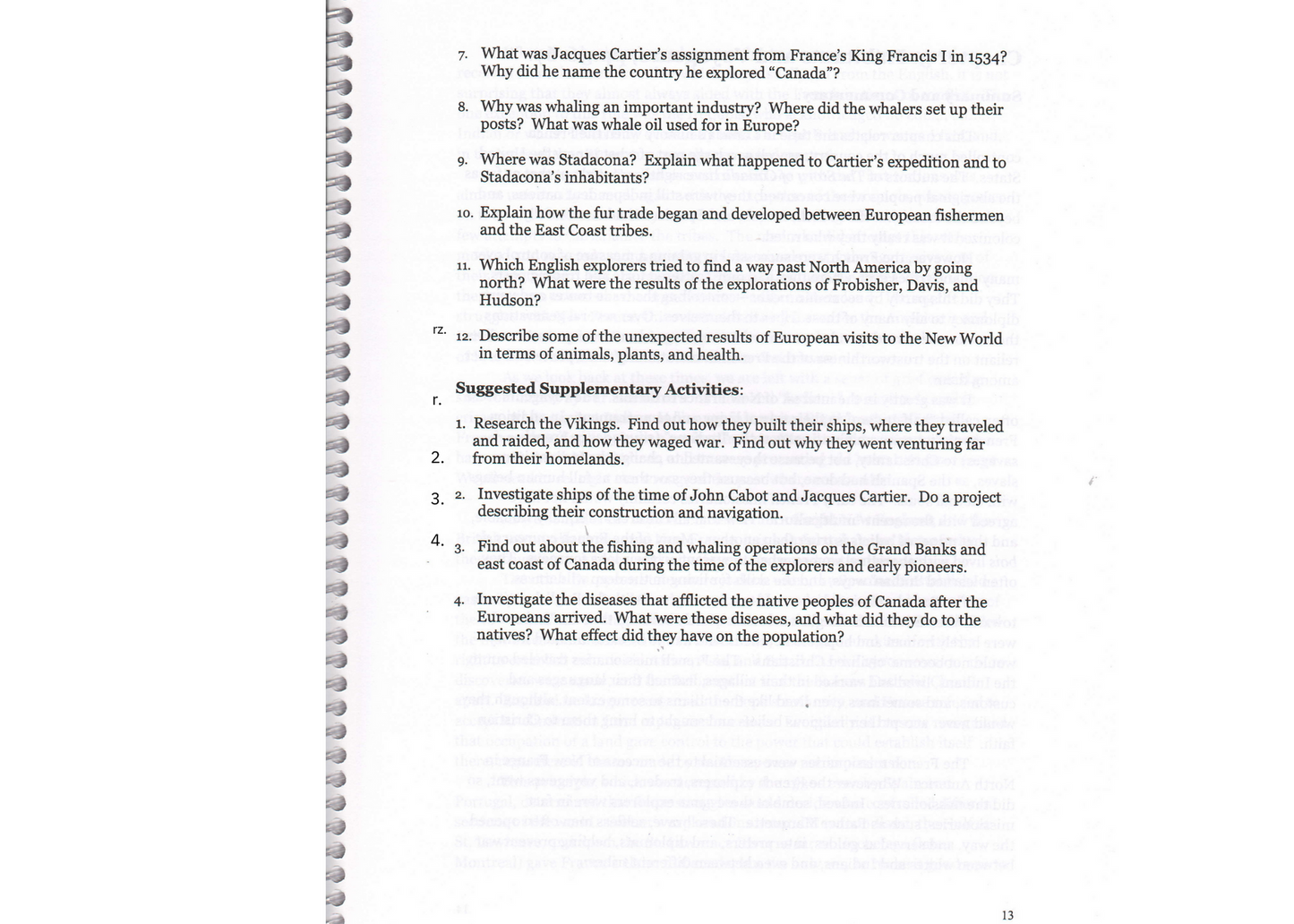 Canada, Our Story - Study Guide to the Story Of Canada (J461)