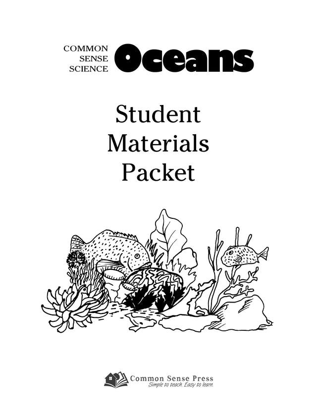 Common Sense Science Oceans Materials Packet (H461)