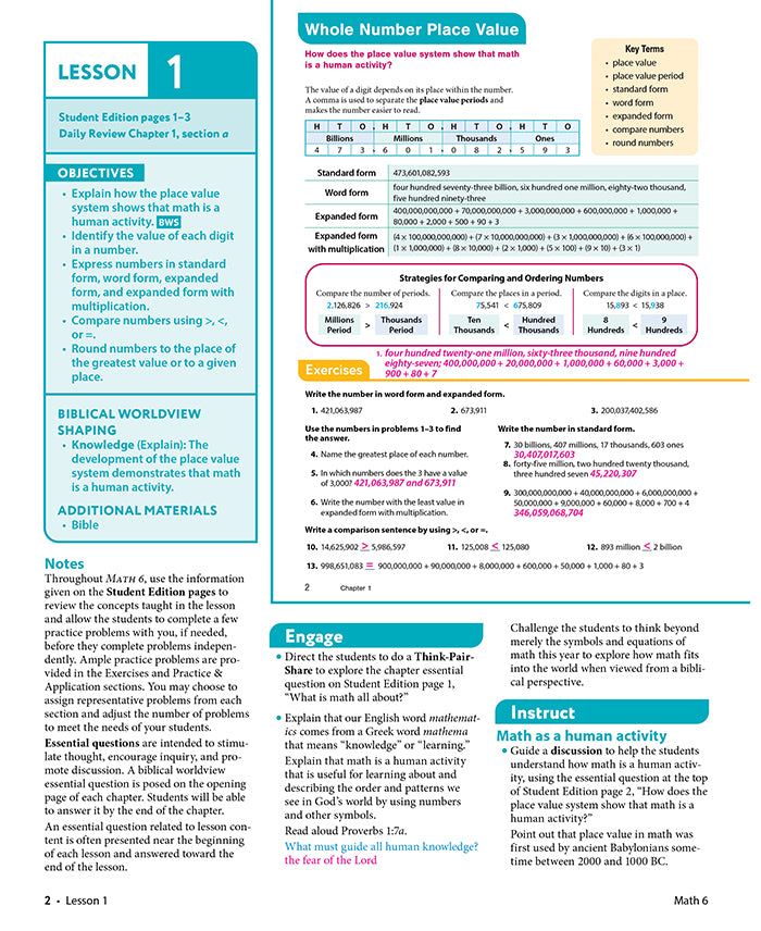 Math 6 TE 4th Ed (BJ525451)