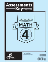 BJ Math 4 Tests Ans Key 4th ed (BJ515619)