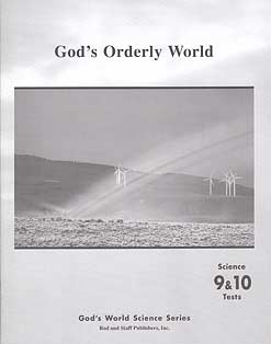 God's Orderly World - Grade 9&10 Tests (RS14911)