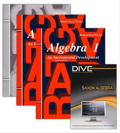 Saxon Math Algebra 1 Complete Kit with DIVE CD (G185)