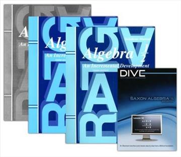 Saxon Math Algebra 1/2 Complete Kit with DIVE CD (G184)