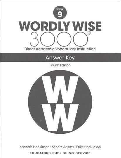 Wordly Wise 3000 4th Edition Book 9 Answer Key (C930)