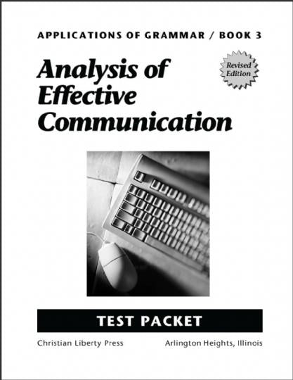 Applications of Grammar - Book 3 Test Pack (C648)