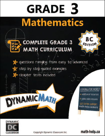 Dynamic Math Grade 3 Workbook (BC) (G203BC)