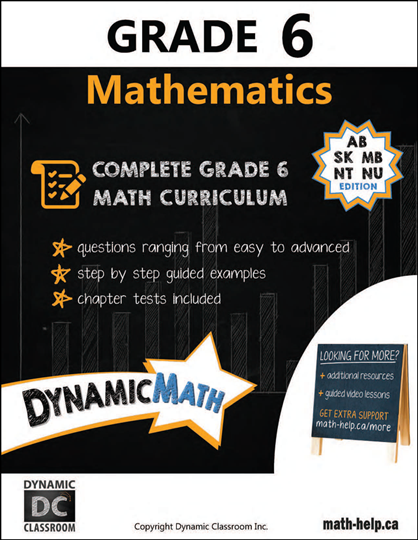 Dynamic Math Grade 6 Workbook & Video Bundle (Western Provinces) (G226WE)