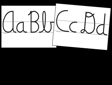 Cursive Wall Cards (C227)