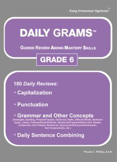 Daily Grams Grade 6 Teachers Edition (C294)