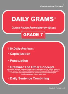 Daily Grams Grade 7 Teachers Edition (C295)