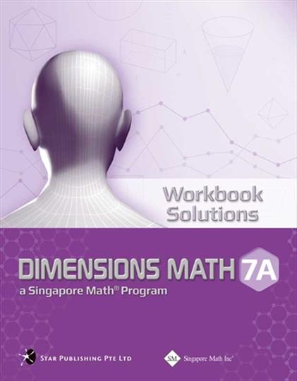 Dimensions Math Workbook Solutions 7A (G922)