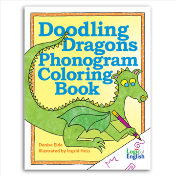 Doodling Dragons Phonogram Coloring Book (E497)