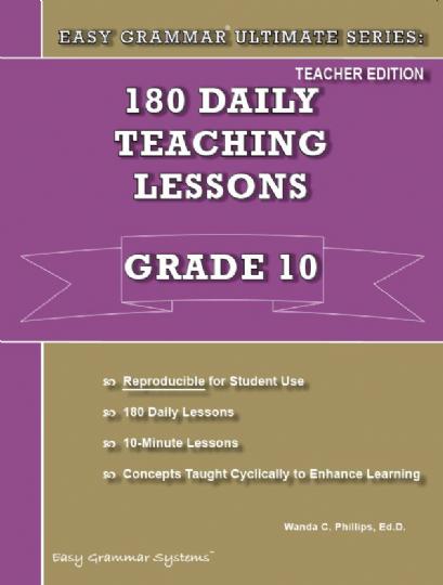 Easy Grammar Ultimate Series Grade 10 Teachers (C871)