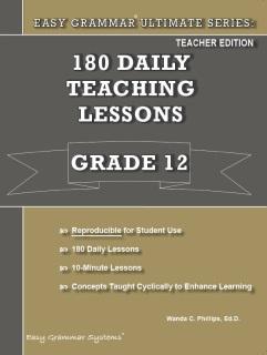 Easy Grammar Ultimate Series Grade 12 Teachers (C875)