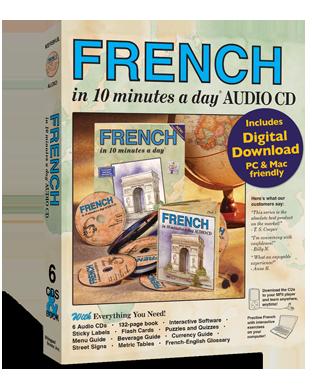 FRENCH in 10 minutes a day® BOOK + AUDIO (F360)