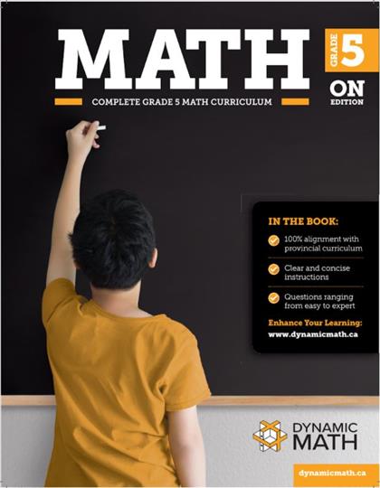Dynamic Math Grade 5 Workbook & Video Bundle (Ontario) (G225ONT)