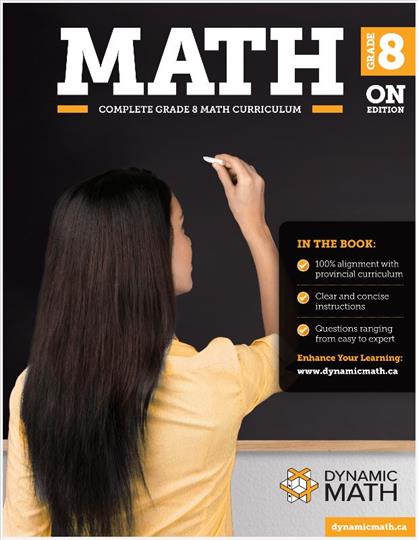 Dynamic Math Grade 8 Workbook & Video Subscription (Ontario) (G228ONT)