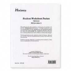 Horizons Math 6 Student Worksheet Packet (G084)