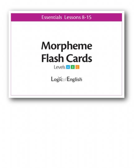 Morpheme Flash Cards Lessons 8-15 (E487)