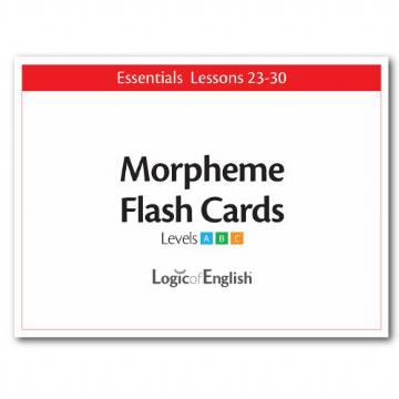 Morpheme Flash Cards Lesson 23-30 (E489)