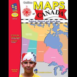 Outline Maps of Canada Grade 4-8 (J604)