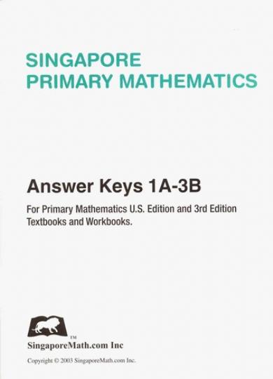 Primary Math Answer Key Booklet 1A-3B (G648)