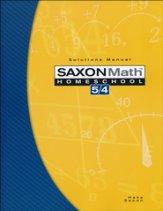 Saxon 5/4 Solutions Manual (G1113)