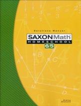 Saxon Math 65 Solutions Manual (G1117)